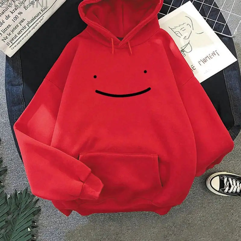 Men's Hoodie with Simple Cartoon Print Design