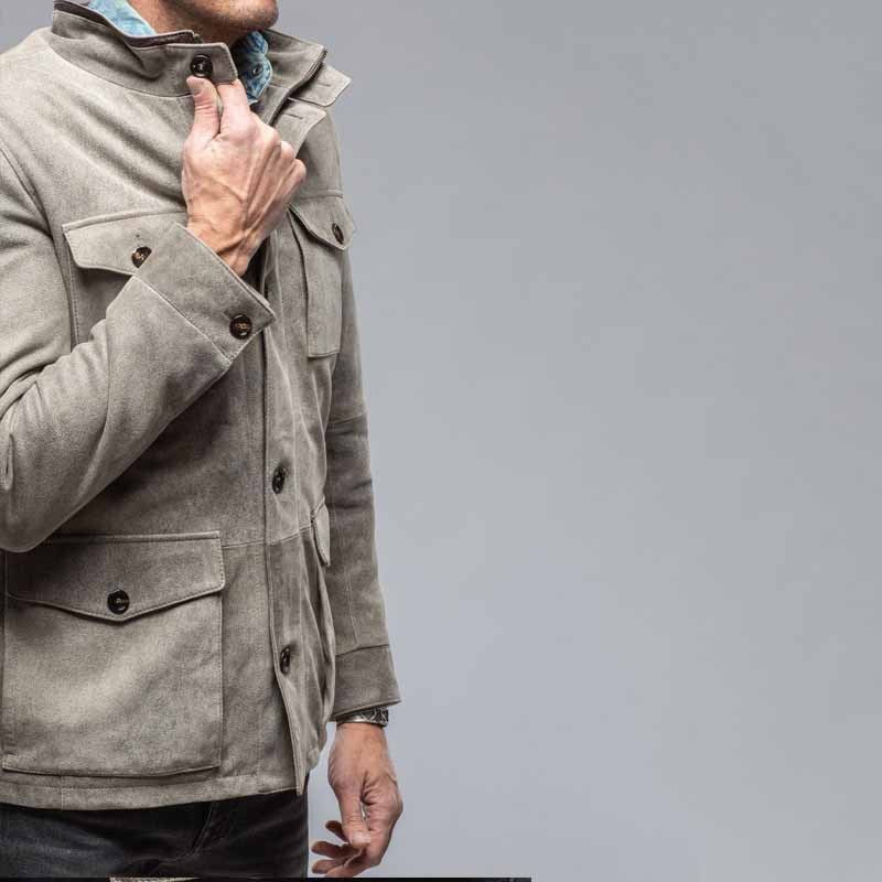 Multi-pocket Long Sleeve Lapel Casual Men's Coat