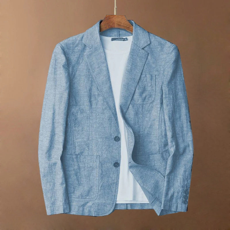 Men's Thin Breathable Single-Western Jacket Under General Anesthesia