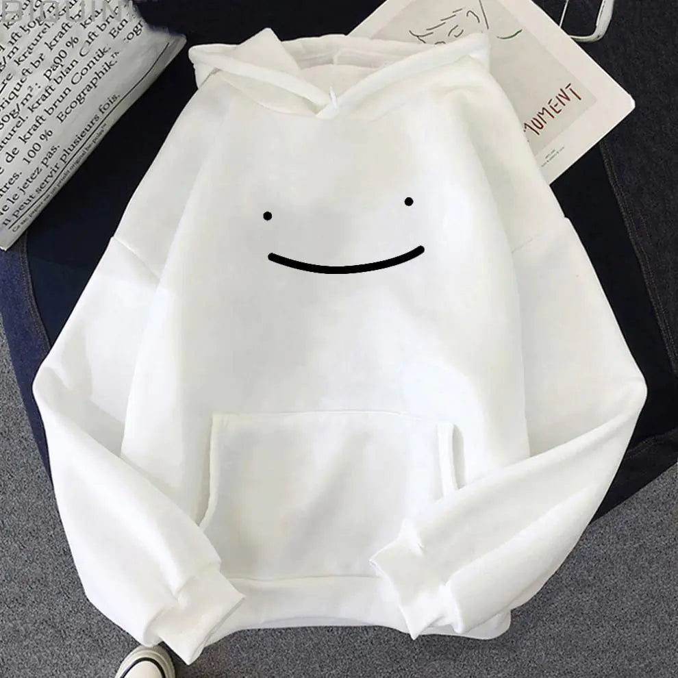 Men's Hoodie with Simple Cartoon Print Design