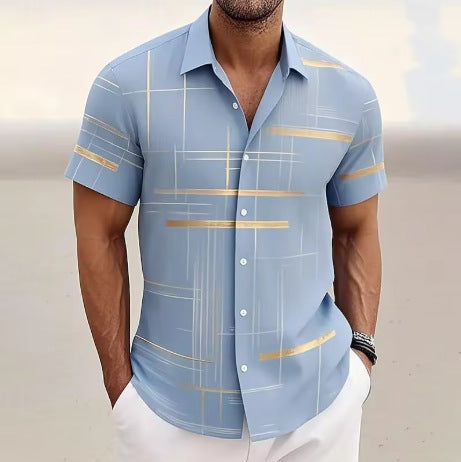 Men's Button Shirt Casual Fashion Outdoor Vacation