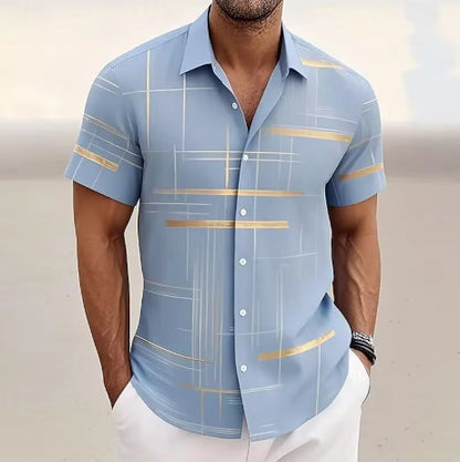 Men's Button Shirt Casual Fashion Outdoor Vacation