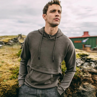 Solid Color Men's Hoodie Pullover Sports Jacket