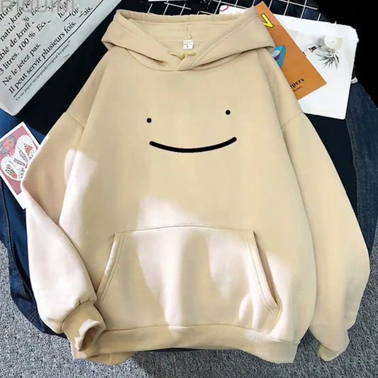 Men's Hoodie with Simple Cartoon Print Design